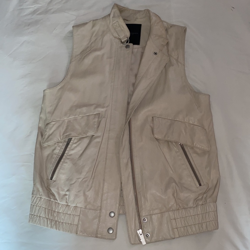 Club Monaco Collection Lamb Leather Vest